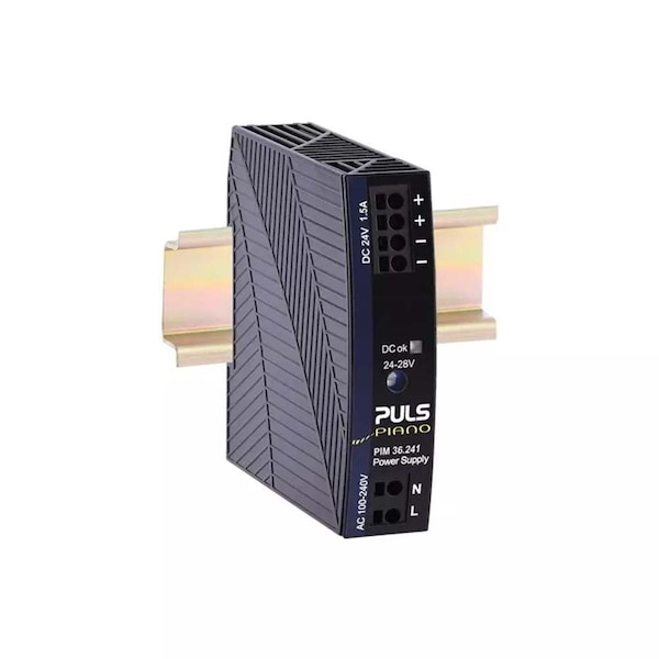Functional Devices DC Power Supply, 100 to 240V AC, 24V DC, 36W, 1.5A, DIN Rail PULS-PIM36-241 - main